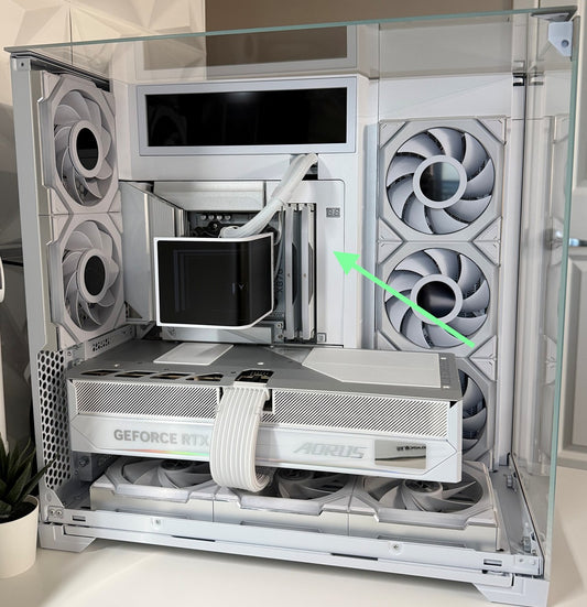 Customer picture using the cover with the BTF 3-part kit / Fan covers / GPU vented covers