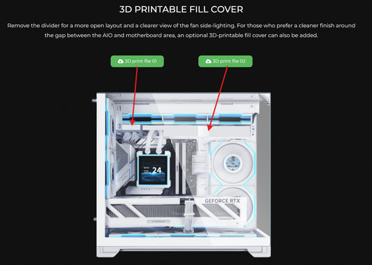 O11 Vision-M Official 3D Printable Covers